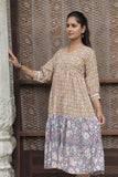 Basanti-Neel Tiered Dress