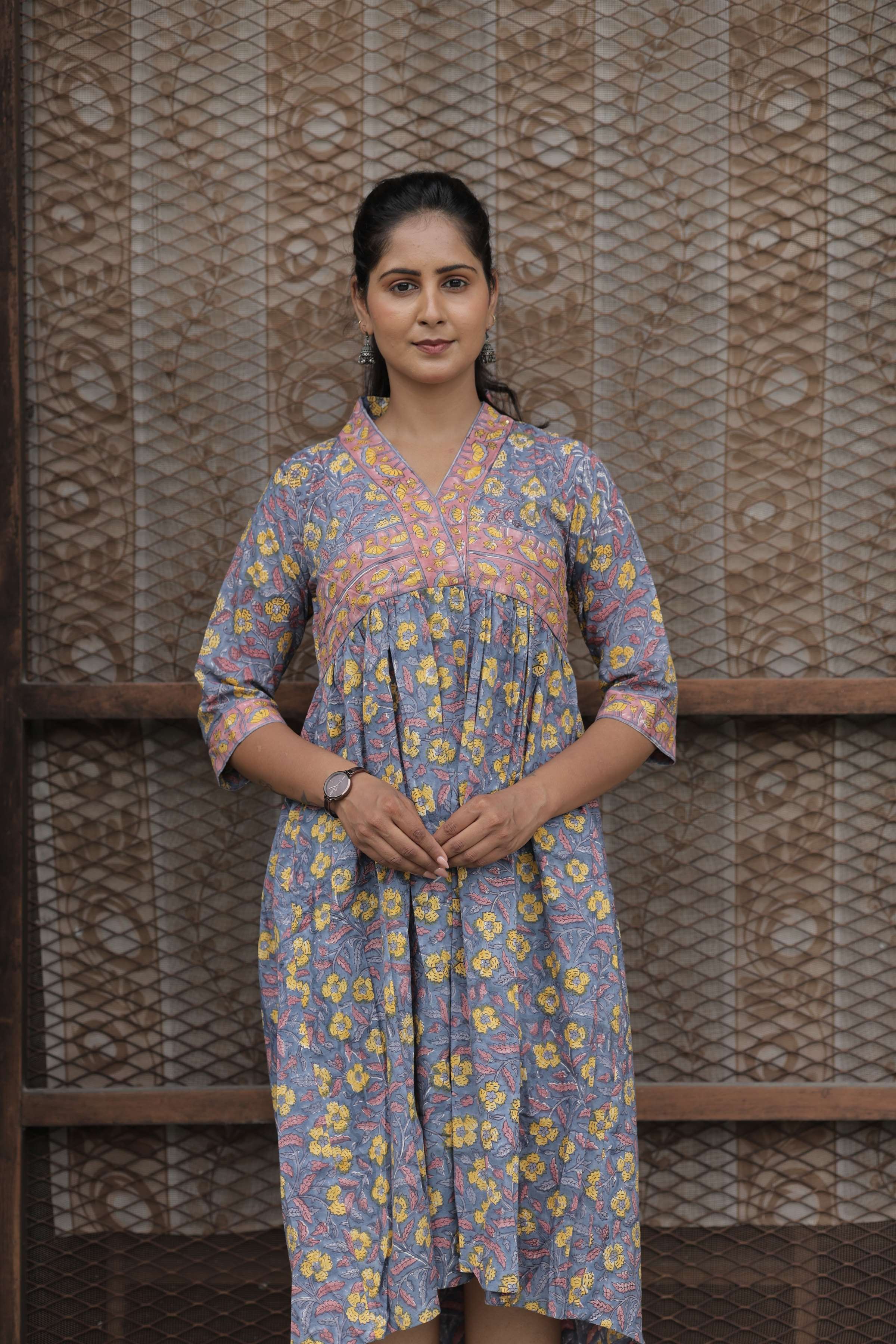 Neelambari Collared Dress