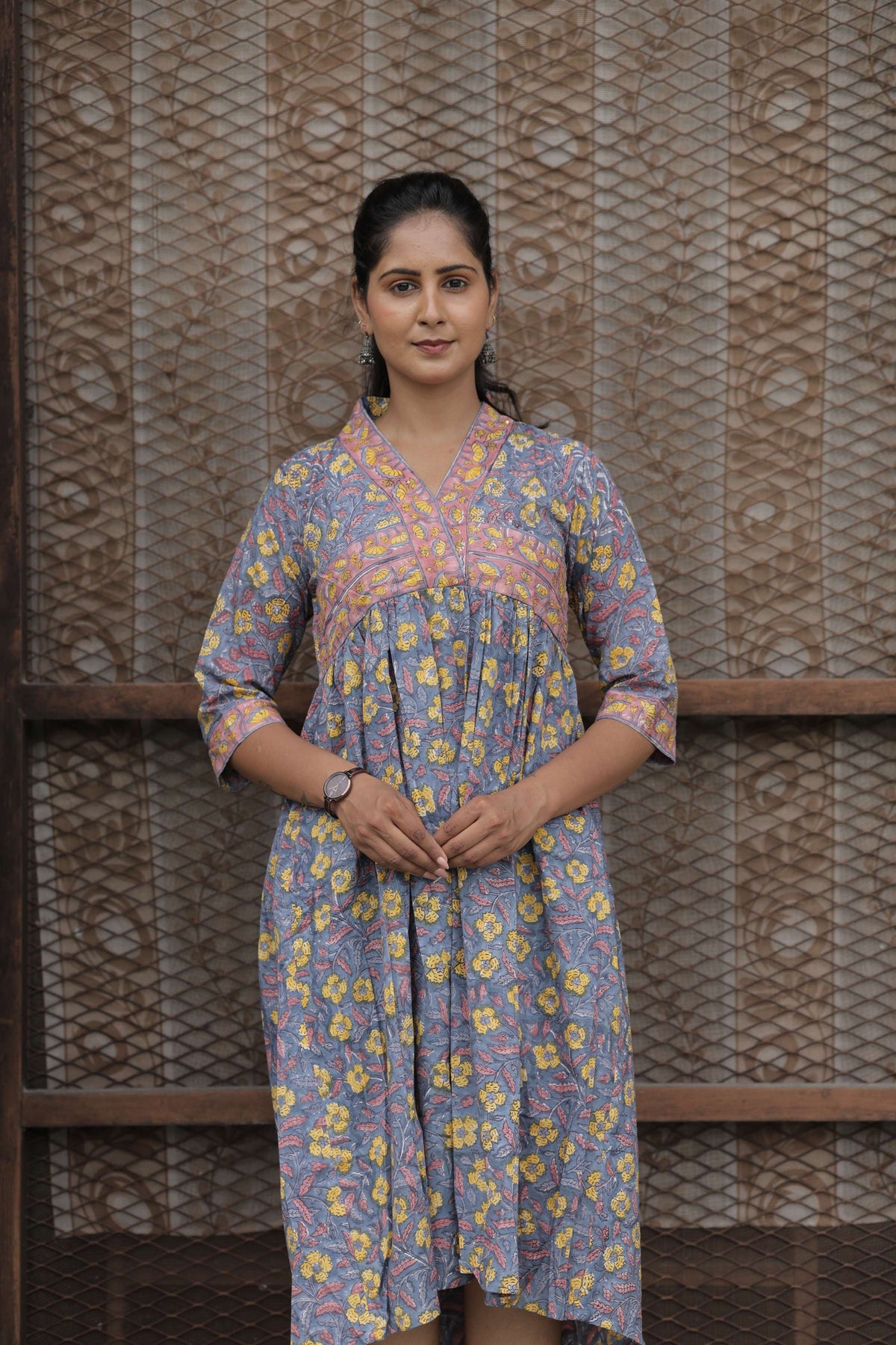 Neelambari Collared Dress