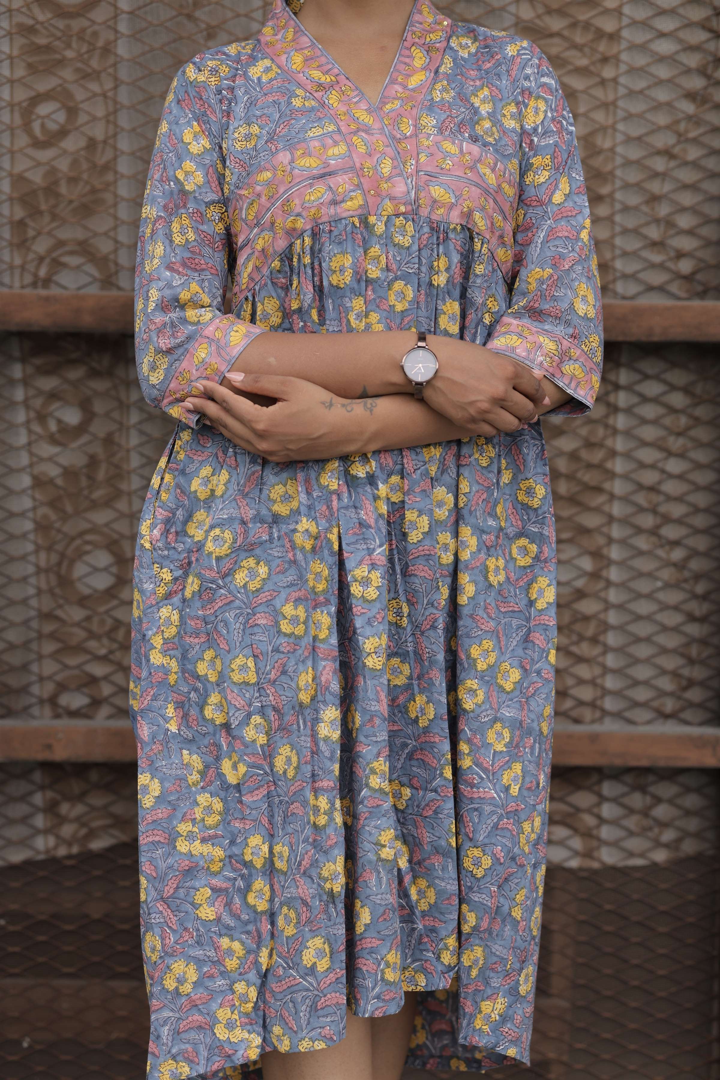 Neelambari Collared Dress