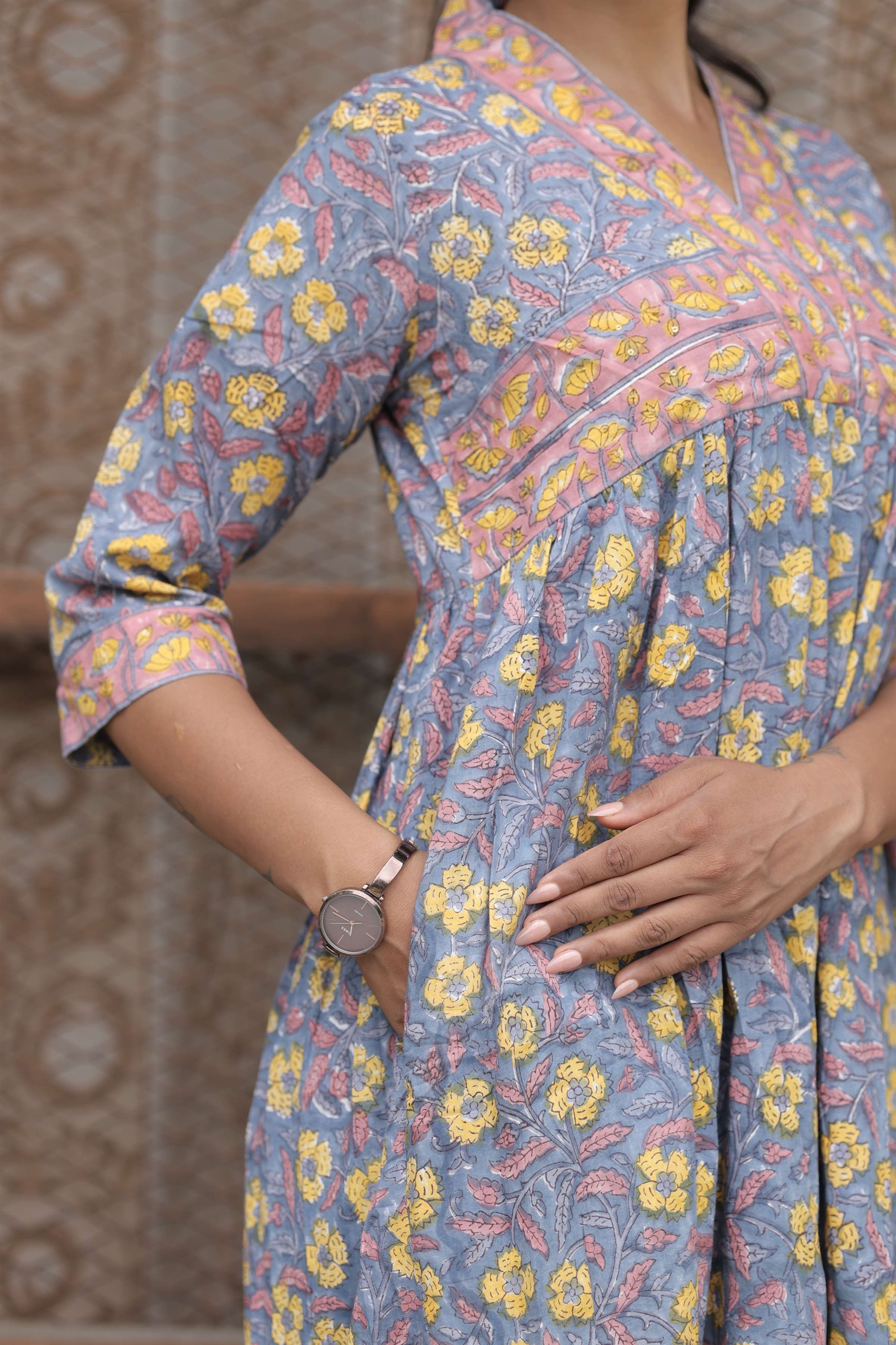 Neelambari Collared Dress