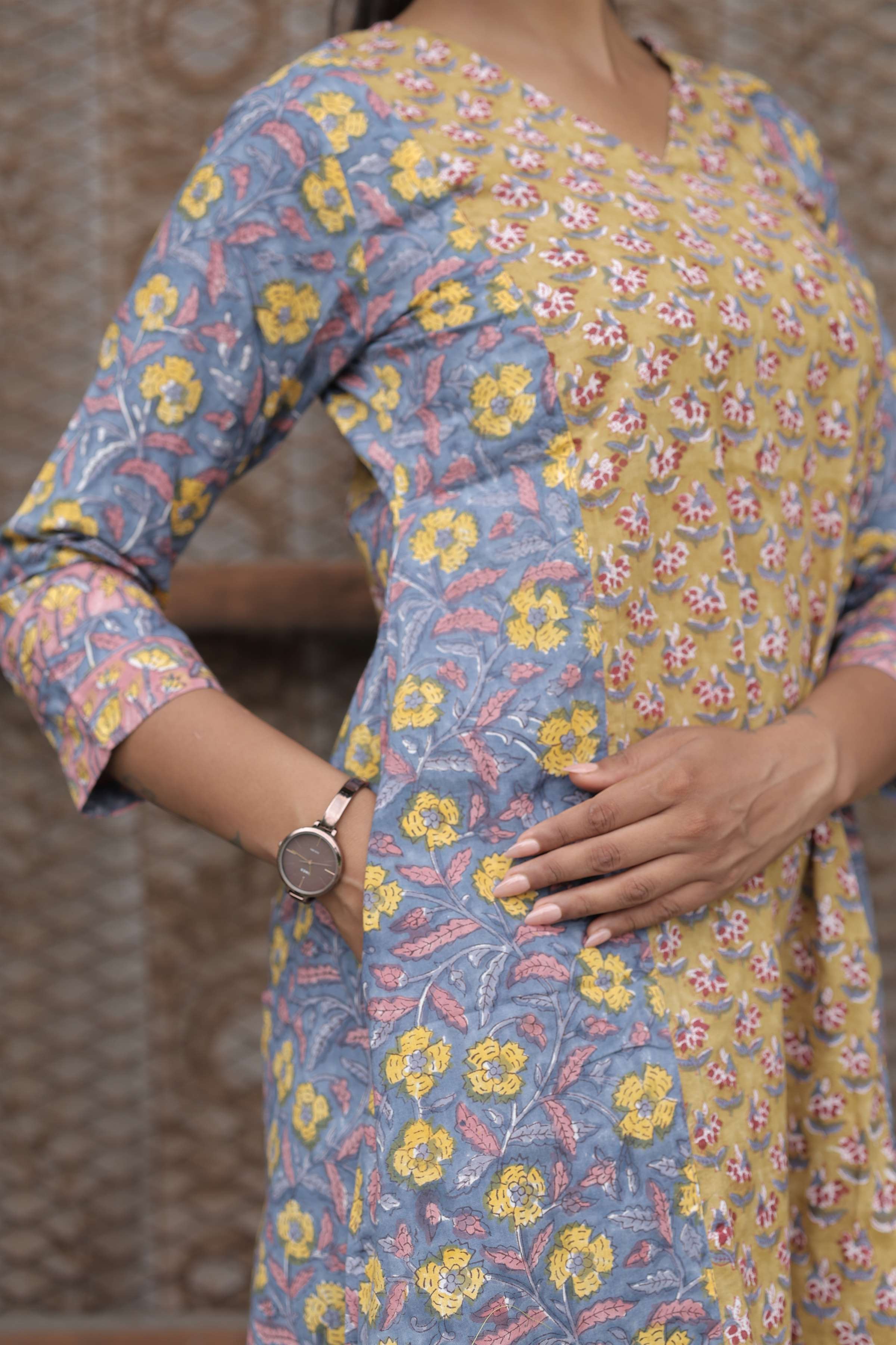 Keshar-Kalyani Panel Dress