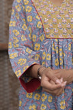 Surkh-Yoke Gathered Kurti