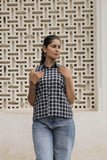 Black & White Handloom Cotton Checkered Shirt