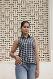 Black & White Handloom Cotton Checkered Shirt