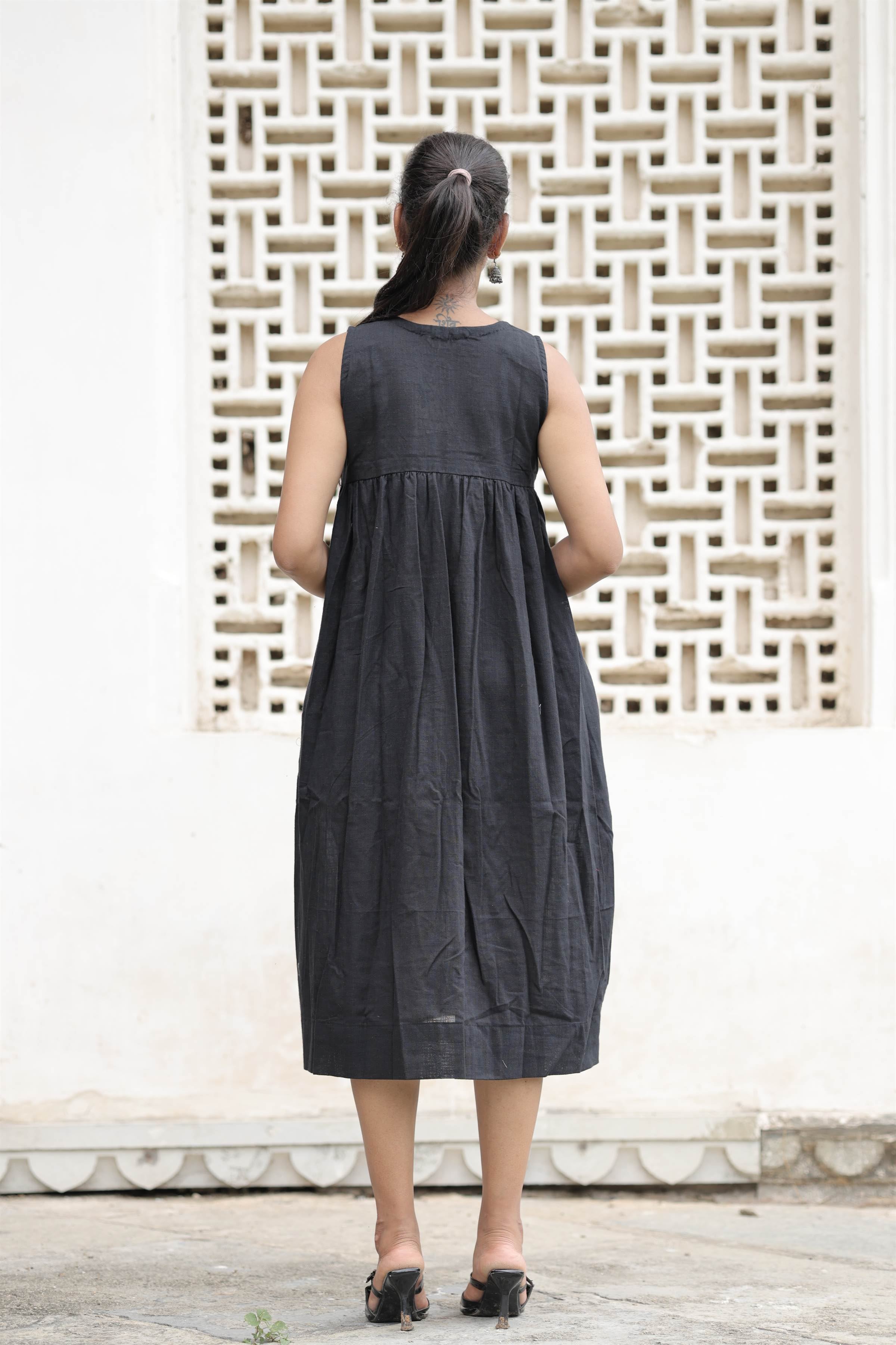 Cotton Slub | Handcrafted Embroidery | Flared Silhouette | Breathable Fabric | Everyday Comfort | Easy Styling