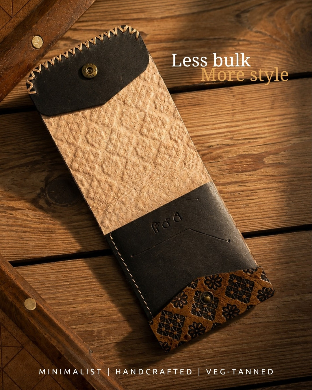 Mini Wallet | handcrafted | Veg Tanned | Leather wallet