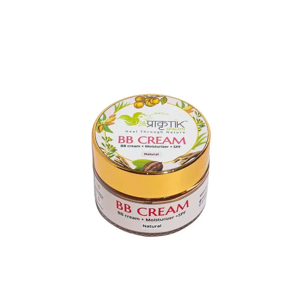 Pakrutik BB Cream for Wheatish to Dark Skin with Ruppa Sajja Rose Powder Combo | Herbal Beauty