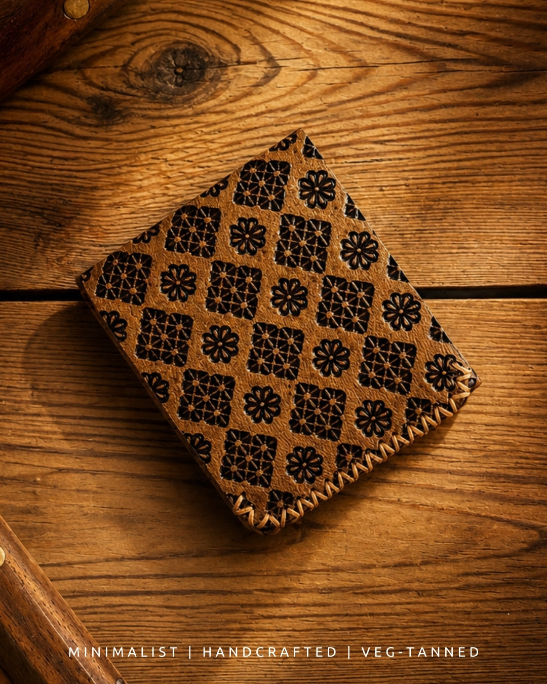 Mini Wallet | handcrafted | Veg Tanned | Leather wallet
