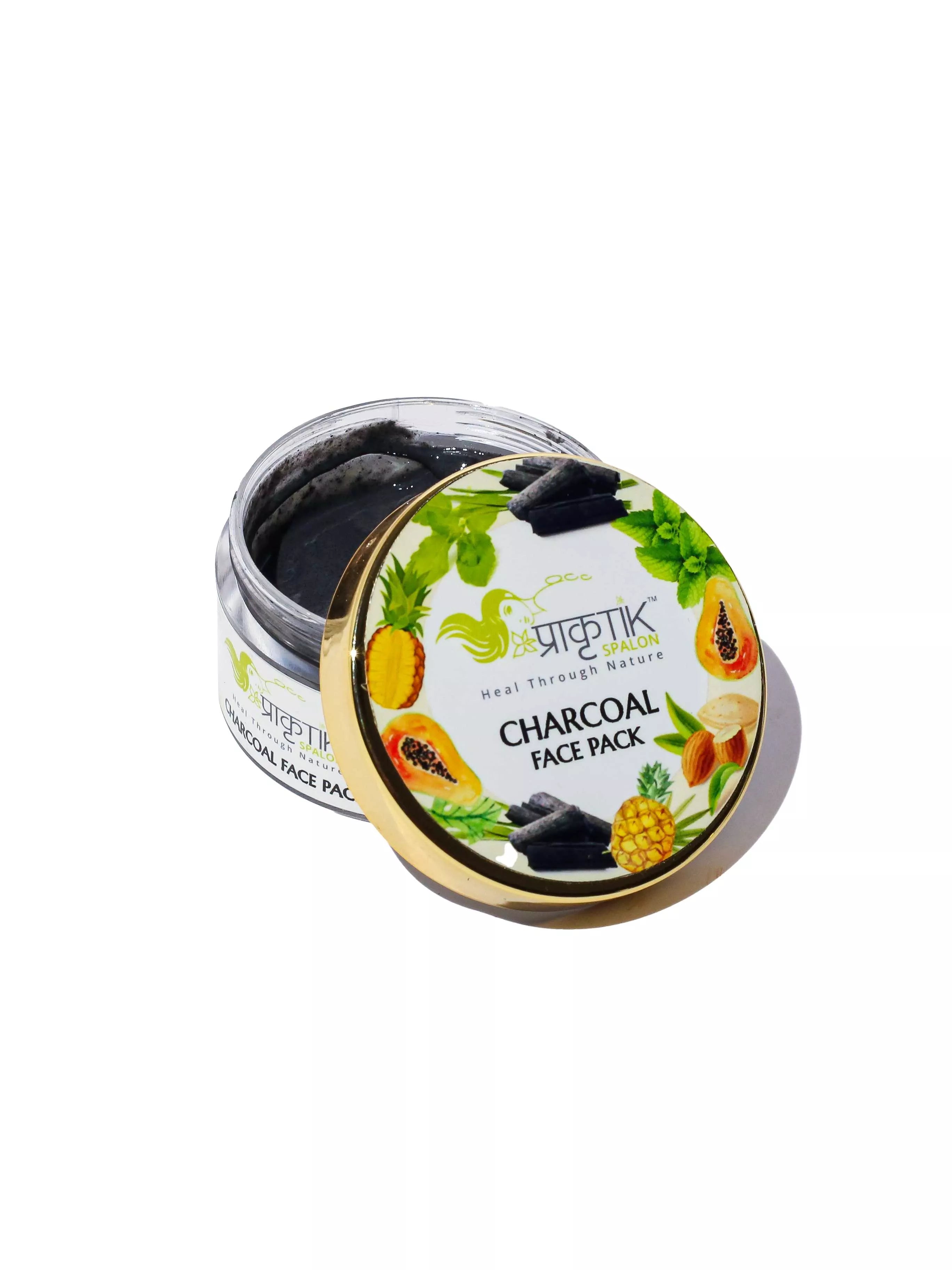 Prakrutik Charcoal Scrub 50gm and Prakrutik Charcoal Face Pack Combo 50gm