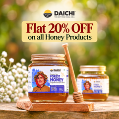 Daichi Forest Honey -  100% Raw & Unprocessed, Straight from beekeepers, Cruelty-free, No Sugar or Additives