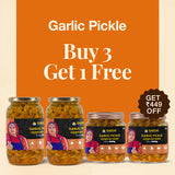 Daichi Garlic Pickle | Cold-Pressed Oil | Heirloom Recipe | No Preservatives | Buy 2.5 kg, Get 500g FREE
