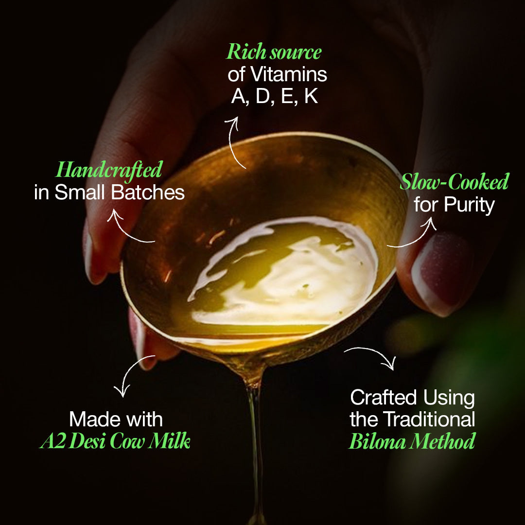 Daichi Pure Premium Bilona Cow Ghee | Handmade in Small Batches | Daichi Natural Ghee