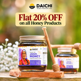 Daichi Jamun Honey -  100% Raw & Unprocessed, Straight from beekeepers, Cruelty-free, No Sugar or Additives