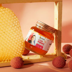 Daichi Litchi Honey -  100% Raw & Unprocessed, Straight from beekeepers, Cruelty-free, No Sugar or Additives