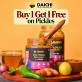 Daichi Mix Pickle | Crafted with Love by Women Artisans | Sun Cured | Cold-Pressed Mustard Oil | In-House Spices