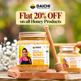 Daichi Mustard Honey -  100% Raw & Unprocessed, Straight from beekeepers, Cruelty-free, No Sugar or Additives