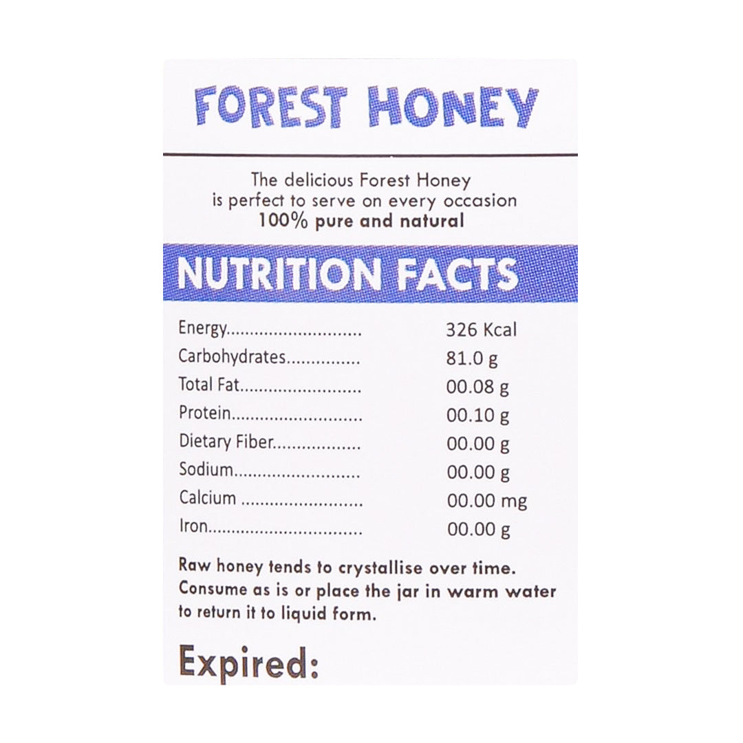 Daichi Forest Honey -  100% Raw & Unprocessed, Straight from beekeepers, Cruelty-free, No Sugar or Additives