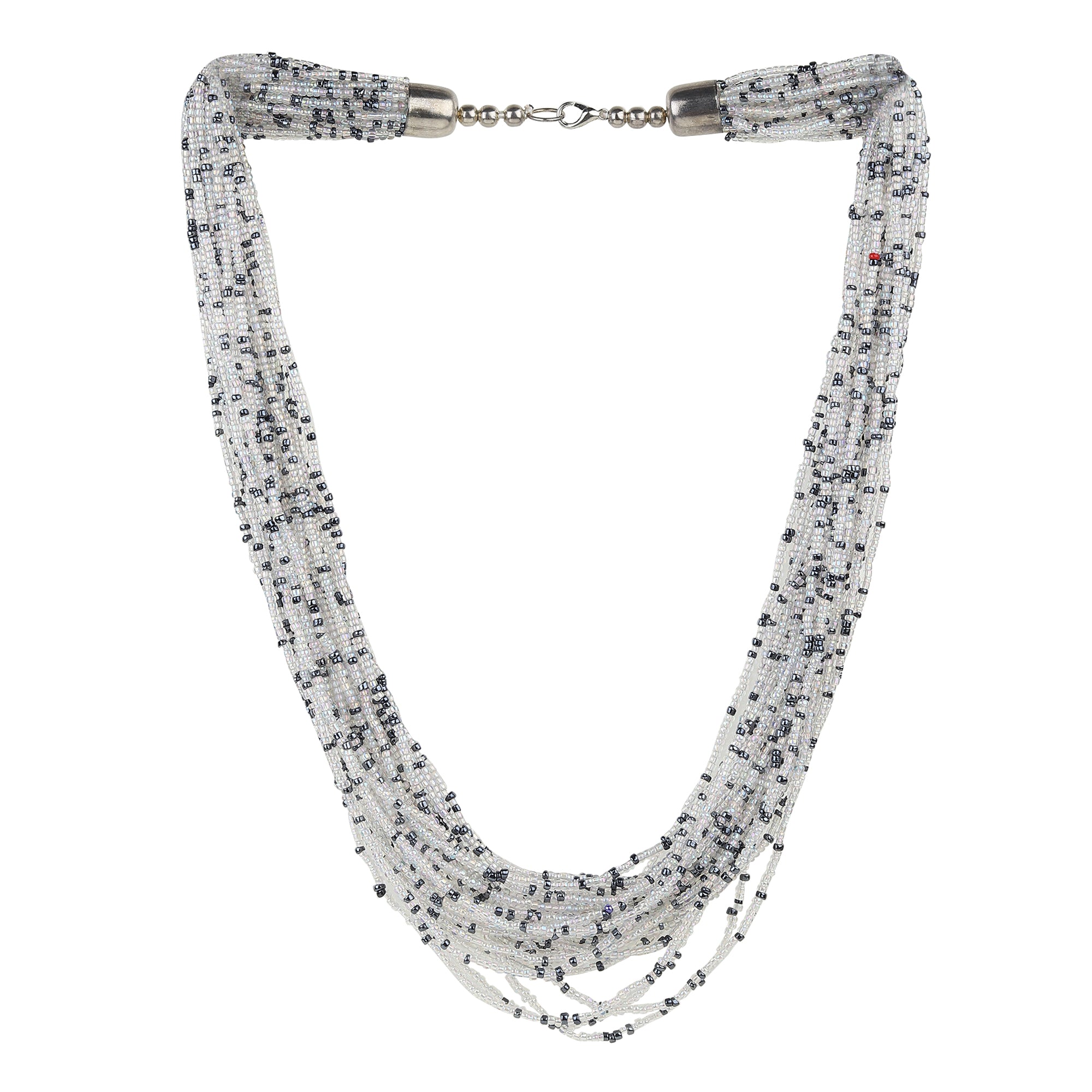 Off-white monochrome Beaded Necklace