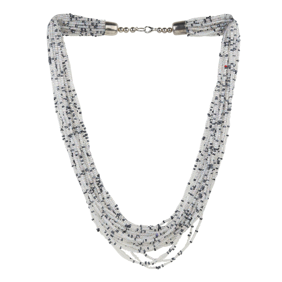 Off-white monochrome Beaded Necklace
