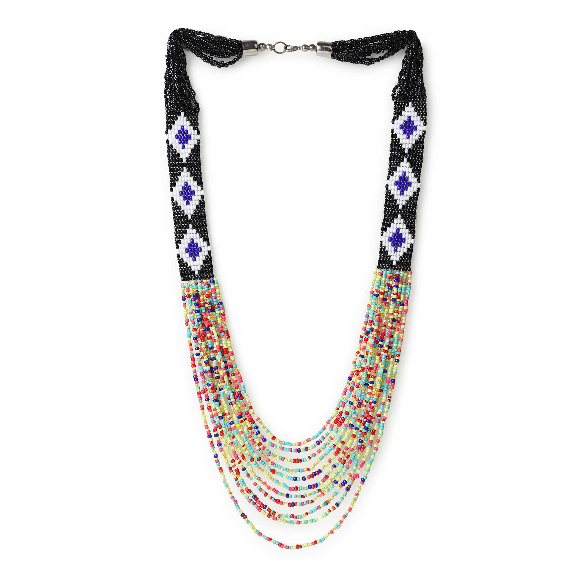 Multicolor Beaded Tribal Necklace