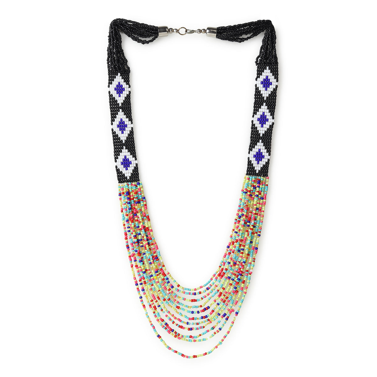 Multicolor Beaded Tribal Necklace