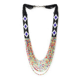 Multicolor Beaded Tribal Necklace