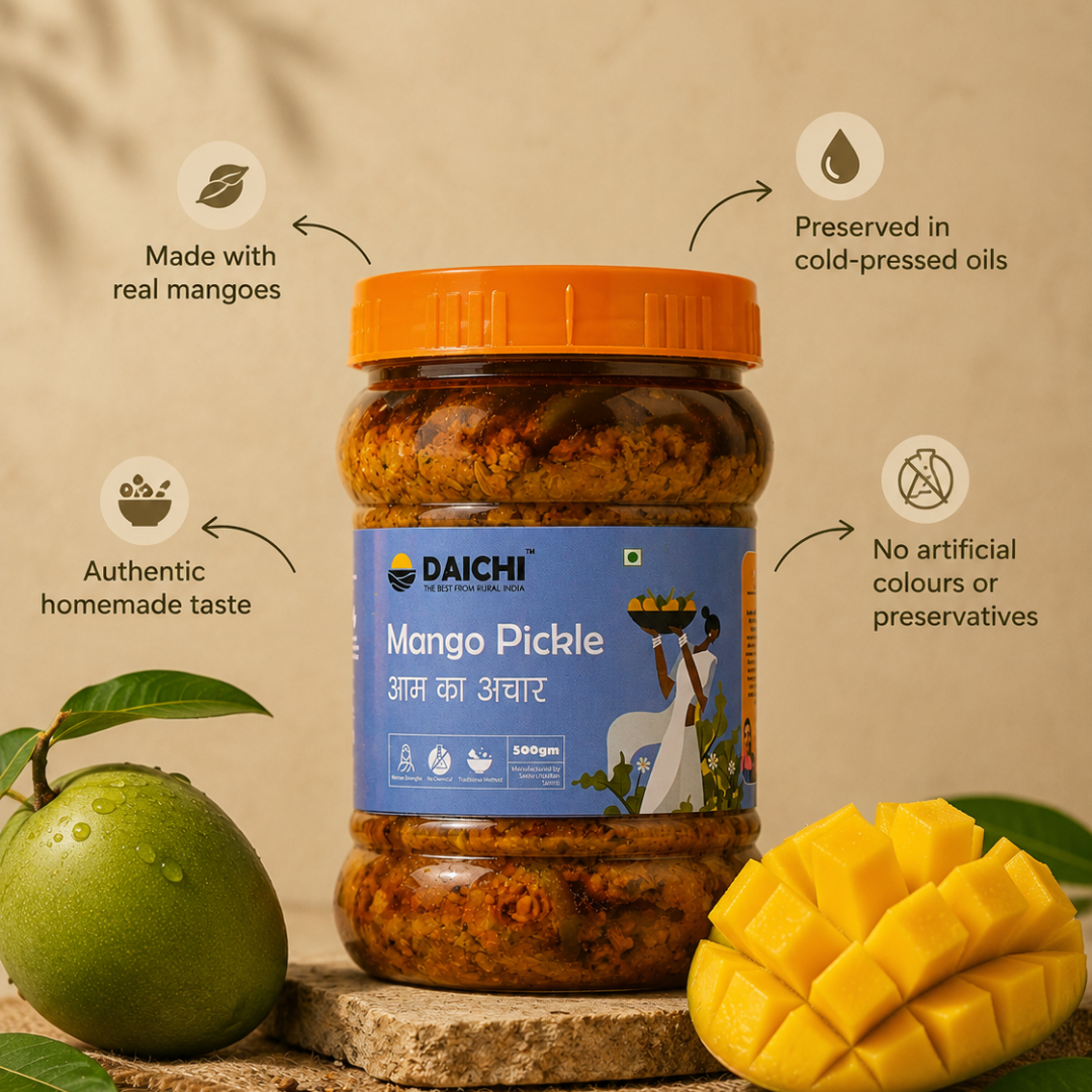 Daichi Handcrafted Mango Pickle | PVC Jars
