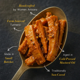 Daichi Turmeric Pickle | Crafted with Love by Women Artisans | Sun Cured | Cold-Pressed Mustard Oil | In-House Spices