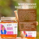 Daichi Multiflora Honey - 100% Raw & Unprocessed, Straight from beekeepers, Cruelty-free, No Sugar or Additives