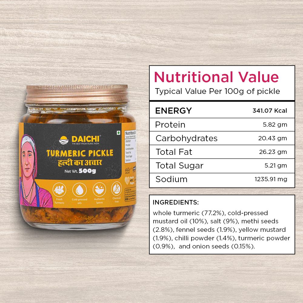Homemade Achar Combo Saver Pack | Lemon Khatta + Turmeric | Cured in Cold-Pressed Mustard Oil | No Preservatives (Pack of 2)