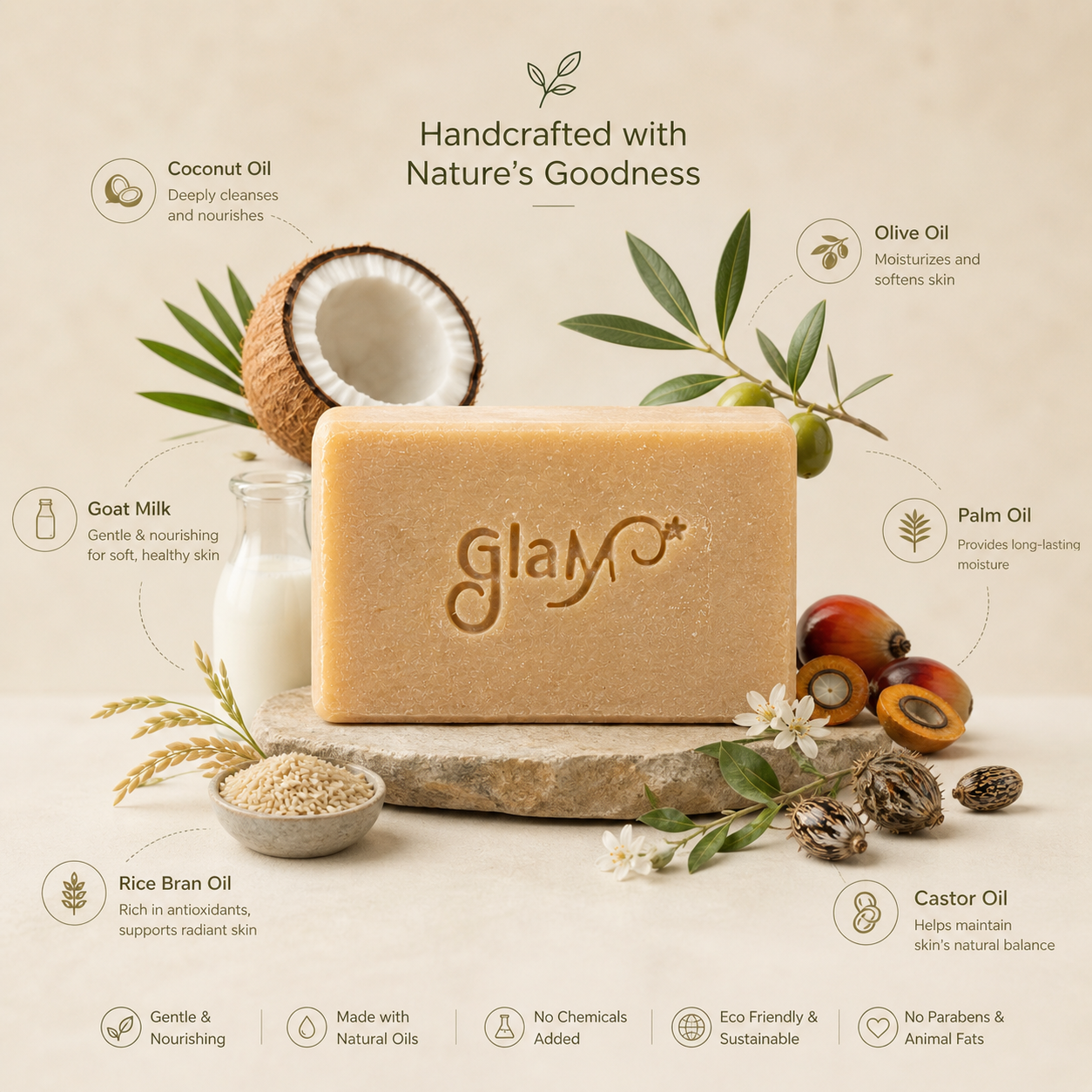 Glam Goat milk soap - Allovera