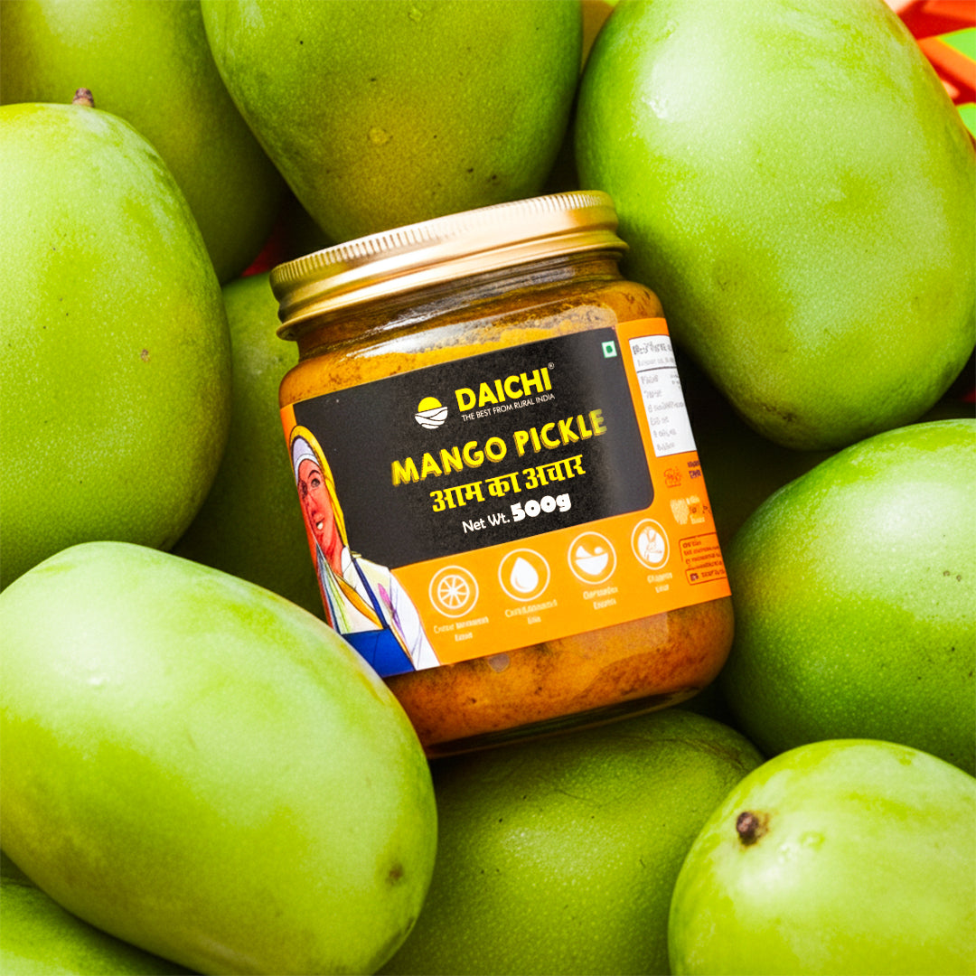 Daichi Handmade Mango Pickle | Cold-Pressed Oil & Traditional Recipe Pickle