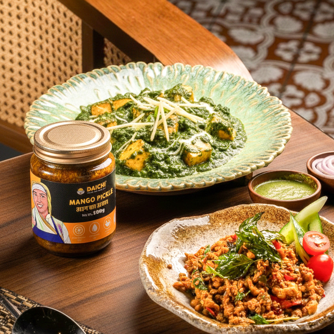 Daichi Handmade Mango Pickle | Cold-Pressed Oil & Traditional Recipe Pickle