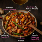 Daichi Mix Pickle | Crafted with Love by Women Artisans | Sun Cured | Cold-Pressed Mustard Oil | In-House Spices