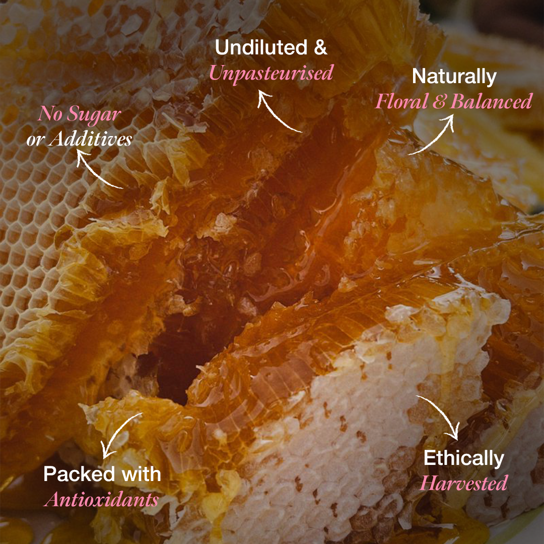 Daichi Multiflora Honey -  100% Raw & Unprocessed, Straight from beekeepers, Cruelty-free, No Sugar or Additives