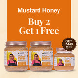 Daichi Mustard Honey | Raw, Natural, Unprocessed | No Sugar & Additives | Ethically Harvested | Buy 2 × 700g, Get 350g FREE