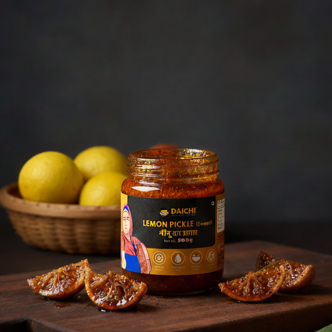 🎁 Daichi Sweet Lemon Pickle | Traditional Taste, Cold-Pressed Oil & Natural (100% off)