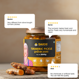 Daichi Turmeric Pickle | Crafted with Love by Women Artisans | Sun Cured | Cold-Pressed Mustard Oil | In-House Spices