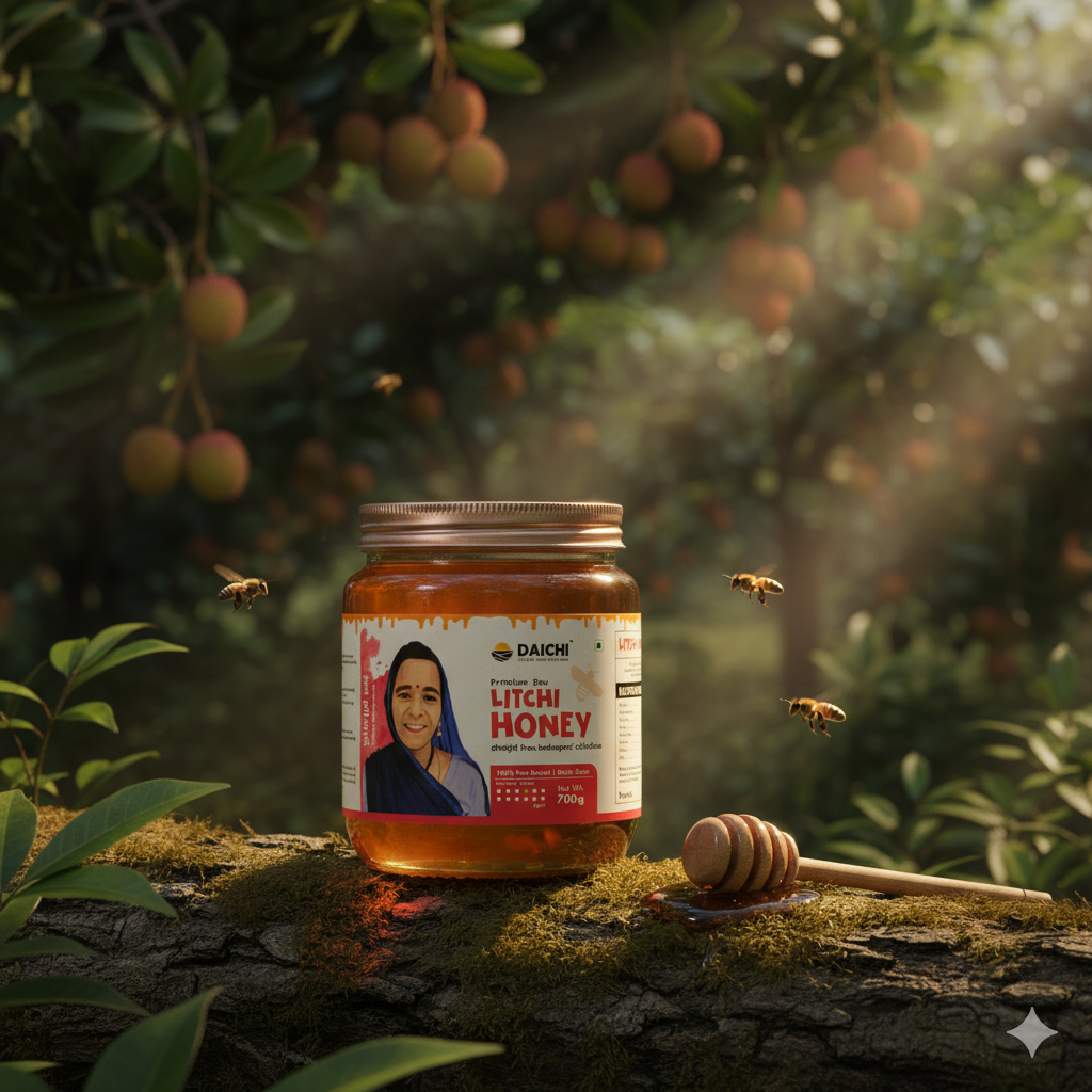 Daichi Litchi Honey | 100% Raw Processed Honey | Natural Antioxidant | No Sugar Added or Additives